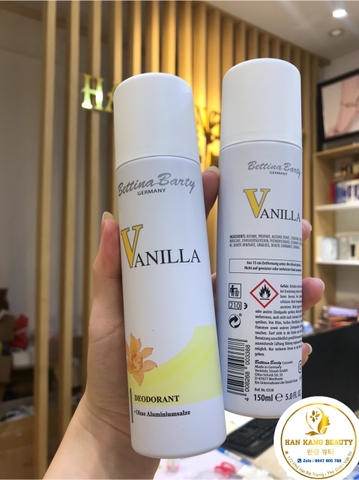 Xịt khử mùi toàn thân Vanilla