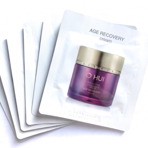 Gói Kem Dưỡng Ohui Tím Chống Lão Hóa Giảm Nếp Nhăn Trẻ Hóa Làn Da Ohui Age Recovery Cream 1ml (combo 25 gói)