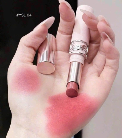 Son Lì Mịn Yves Saint Laurent YS.L Lovenude Lip Blusher 04 Red-Handed Màu Đỏ Hồng Đất