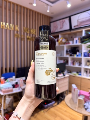 Nước tẩy trang bí đao Love Your Nature Cocoon tẩy sạch makeup giảm dầu 500ml (có VAT)