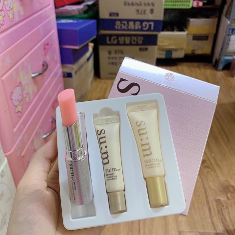 Son dưỡng môi Su:m 37 Dear Flora Enchanted Lip Glow & Lip Essential Balm ( Giá 1 cây son tách set )