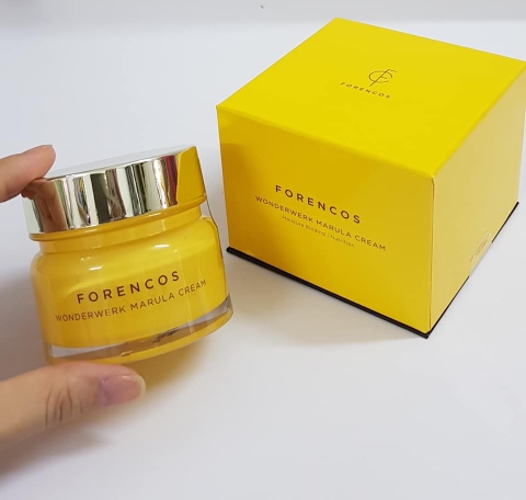 Kem dưỡng trắng da, chống lão hóa, se khít lỗ chân lông Forencos Wonderwerk Marula Cream (hộp vàng)