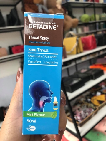 Chai xịt họng diệt vi khuẩn, vi rút siêu mạnh Beatadine Throat Spray