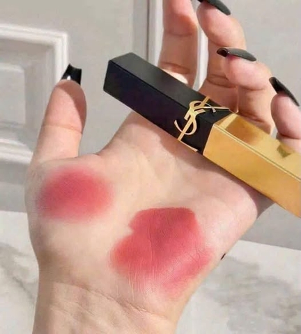 Son Lì Yves Saint Laurent YSL The Slim Couture Matte Lipstick -35 Pink Stiletto( Hồng Đào Baby)