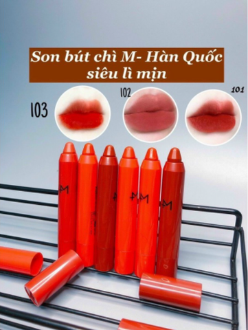 Son lì mịn Mmeiday Velvet Crayon