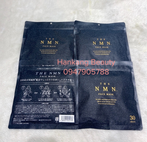 Mặt nạ NMN Face Mask Nhật Bản nâng cơ, trẻ hóa, sáng da, chống lão hoá da (1 túi 30 miếng )