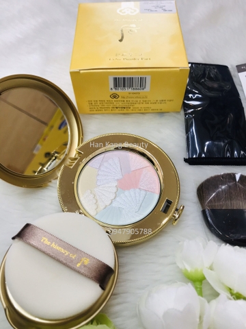 Phấn nén ngũ sắc + cọ má hồng Whoo Mi Color Powder Pact