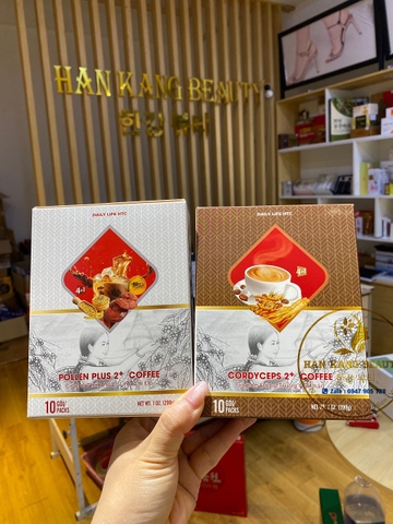 Cà phê tăng cường miễn dịch, giảm mệt mỏi Daily Life HTC 4 in 1 (Hộp 10 gói)