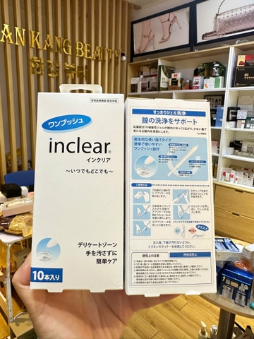Đũa thần INCLEAR dung dịch vệ sinh ngăn ngừa viêm nhiễm, se khít vùng kín Nhật Bản (Hộp 10 ống)