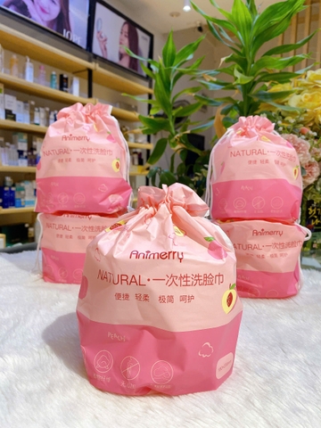 Khăn Mặt Khô dùng một lần ĐÀO Đa Năng Animerry (40 khăn)