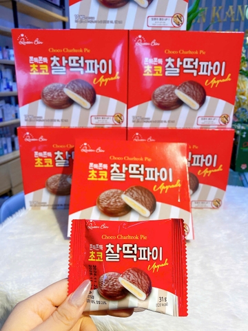 Bánh Mochi Choco Charlteok Pie Queen Bin Hàn Quốc 310g