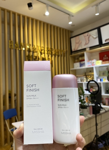 Kem Chống Nắng Missha Soft Finish Sun Milk SPF50+ PA+++