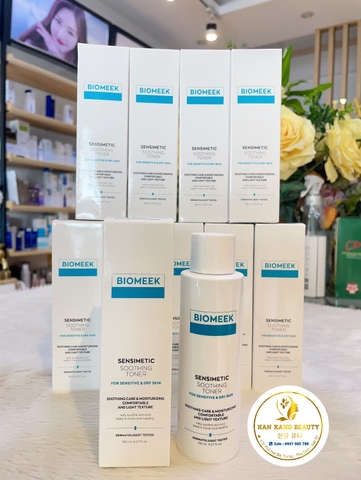 Nước Hoa Hồng huyết tế bào cho da khô, nhạy cảm Biomeek Sensimetic Soothing Toner 150ml