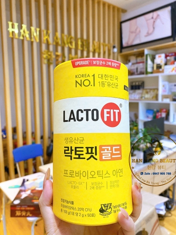 Men vi sinh bổ sung lợi khuẩn, tăng miễn dịch Hàn Quốc dành cho gia đình LACTO-FIT 50 gói