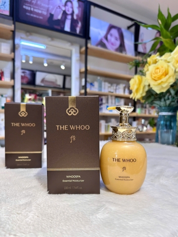 Dưỡng thể trắng da, mềm mịn, không bết dính thảo dược Hoàng cung Whoo Spa Essential Moisturizer 220ml