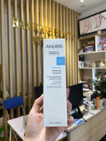 Nhũ tương điều chỉnh sắc tố trắng da mờ nám Arbutin Anubis Shining Line Whitening Emulsion 50ml