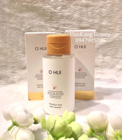 Nước tẩy trang sạch sâu cho da nhạy cảm Ohui Perfect Sun Water Cleanser