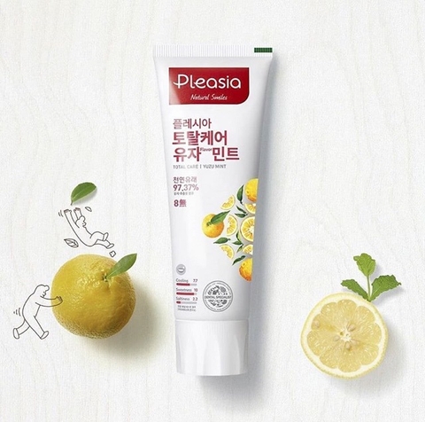 Kem đánh răng Pleasia Yuzu Mint Total Care