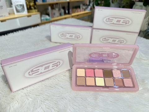 Bảng Mắt 3CE New Take Eyeshadow Palette 12 Ô Màu Purely (Tone tím hồng)