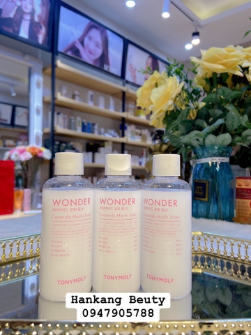 Nước Hoa Hồng Dưỡng Ẩm Cho Da Khô, Nhạy Cảm TonyMoly Wonder Ceramide Mocchi Toner 100ml