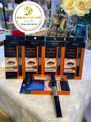 Mascara 2 Đầu Làm Dài, Cong Mi Browit By NongChat Professional Duo