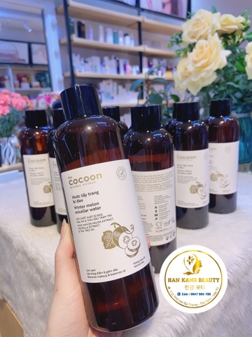 Nước tẩy trang bí đao Winter Melon Micellar water Cocoon tẩy sạch makeup giảm dầu 500ml
