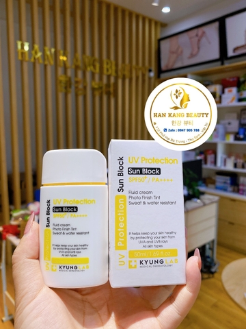 Kem chống nắng nâng tông 6 màng lọc, k thấm nước KyungLab UV Protection sun Block SPF50+ PA++++