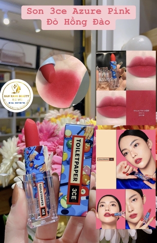 Son thỏi 3CE vỏ trong suốt 3CE Soft Matte Lipstick (TOILETPAPER)