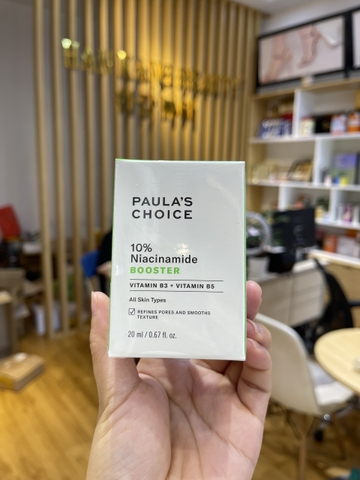 Tinh chất dưỡng ẩm, đều màu da se khít lỗ chân lông Paula's Choice 10% Niacinamide Booster (20ml)