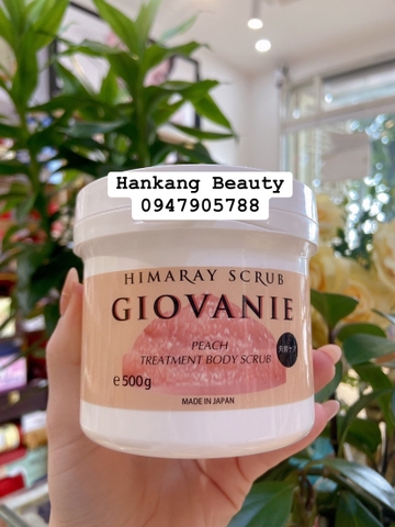 Tẩy tế bào chết trắng da Body Giovanie Himaray Scrub Nhật Bản 500g