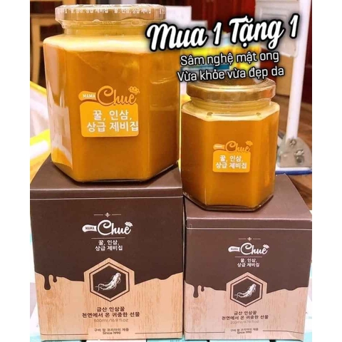 Sâm nghệ mật ong Mama Chuê Hàn Quốc 500g tặng 1 lọ 200g