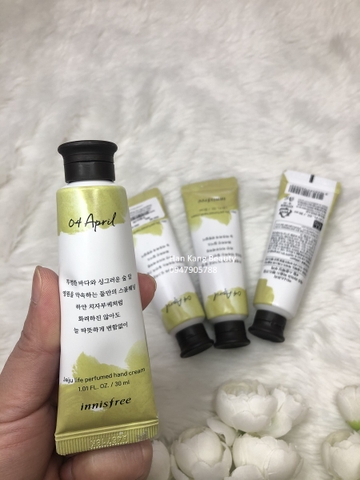 Kem dưỡng da tay hương nước hoa Innisfree jeju perfumed hand cream