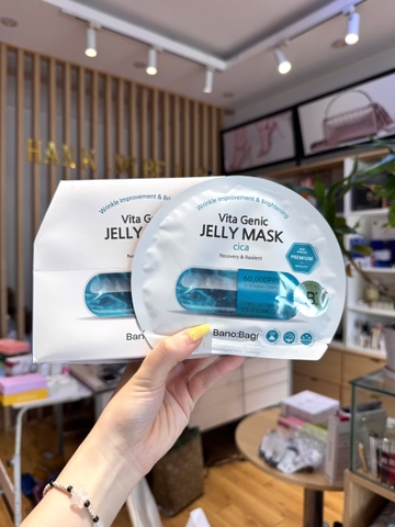 Mặt nạ phục hồi da, mờ thâm cho da mụn Banobagi Vita Genic Jelly Mask Cica (có VAT)