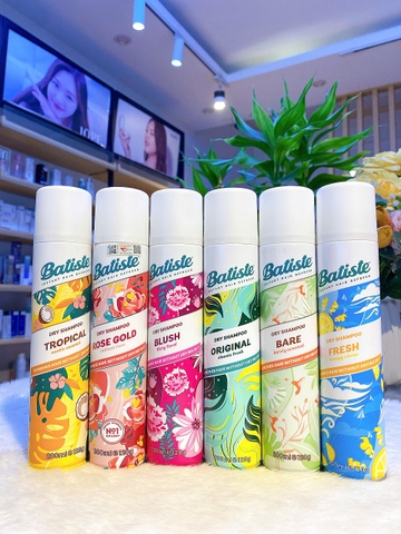 Dầu Gội Khô Batiste Dry Shampoo 200ml Hết Ngứa, Hết Bết Dính Tóc Bồng Bềnh Tức Thì