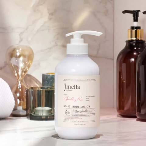 Sữa dưỡng thể hương nước hoa Jmella In France No.5 Sparkling Rose Body Lotion 500ml Xạ hương, hoa hồng. 