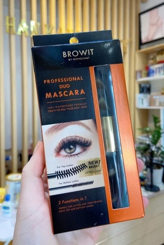 Mascara 2 Đầu Làm Dài, Cong Mi Browit By NongChat Professional Duo