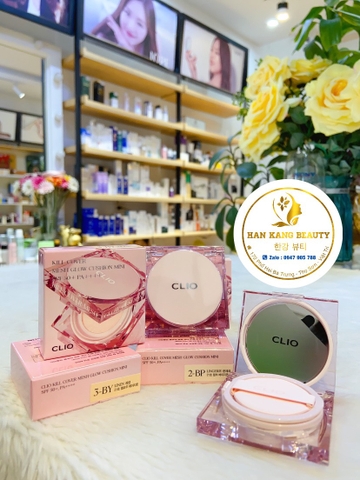 Phấn nước Clio mờ nếp nhăn, siêu mịn Kill Cover Glow Cushion SPF50+ PA++++