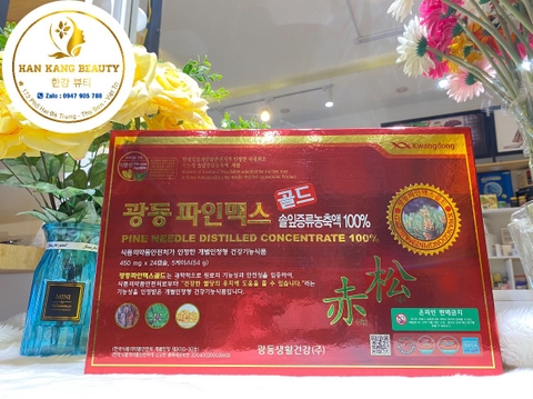 Tinh dầu thông đỏ Hàn Quốc Đỏ Kwangdong Pine Needle Distilled Concentrate 100%