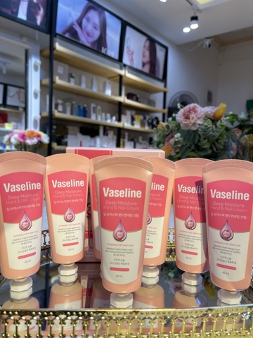 Kem tay dưỡng ẩm làm khoẻ móng Vaseline 24h Deep Moisture Hand & Nail Cream 60ml (có hóa đơn VAT)