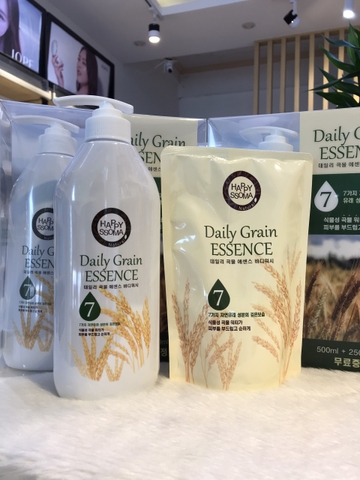 Sữa Tắm Hương Gạo Happy Ssoma Daily Grain Essence 500ml ( tặng túi 250ml )