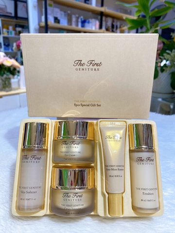 Bộ kit mini ngăn lão hóa, tái sinh da Ohui The First The First Geniture 5pcs special Gift set
