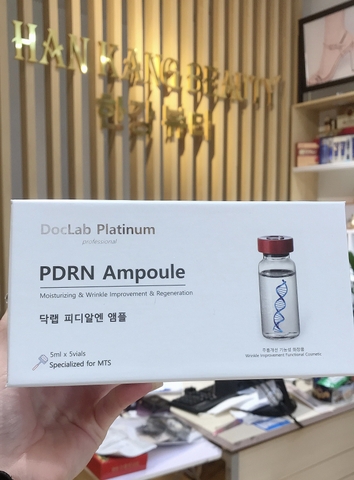 Tế bào gốc mầm cá hồi phục hồi da yếu, mỏng, dưỡng trắng DocLap Platium PDRN Ampoule