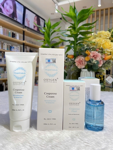 Kem cấp ẩm, phục hồi mần đỏ, tái tạo, căng bóng sáng da Oxyhen Ceuticals Couperose Cream 200ml (có VAT)