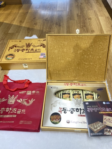 Nước Đông Trùng Hạ Thảo Kanghwa Bio-silkworm Cordyceps (60 gói) có VAT