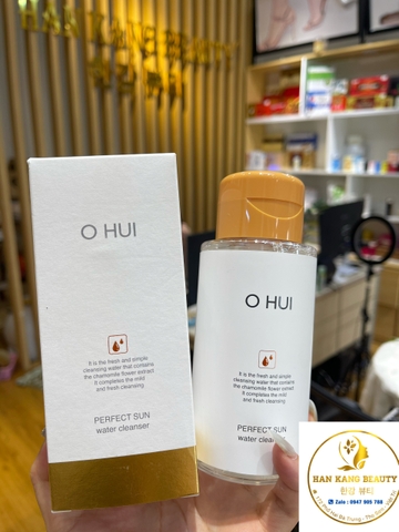 Nước tẩy trang sạch sâu cho da nhạy cảm Ohui Perfect Sun Water Cleanser