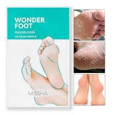 Mặt nạ tẩy da chết bàn chân Missha Wonder Foot Peeling Mask( Tẩy TB da chết, giúp mềm mịn )