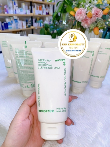 Sữa Rửa Mặt Trà Xanh Innisfree Amino Hydrating Cleansing Foam 150g ( Mẫu Mới )