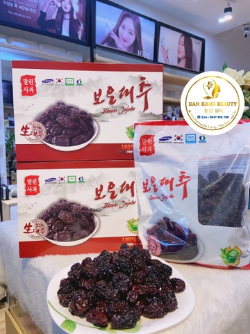 Mứt Táo Đen Hàn Quốc 1kg Sấy Khô Boeun Jujube Samsung