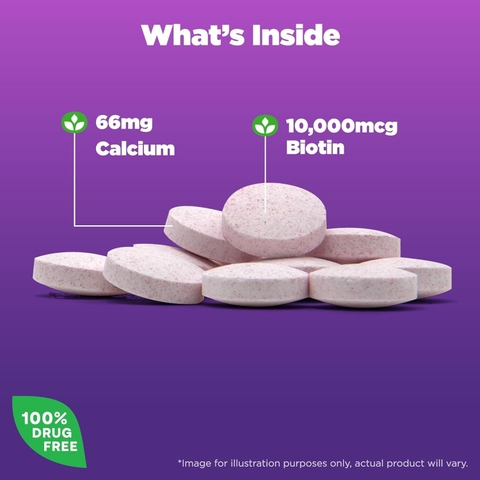 Viên uống mọc tóc Natrol Biotin 10000 Mcg Mỹ Lọ 100 viên