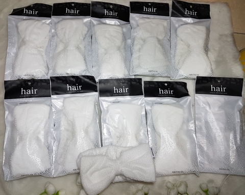 Băng đô cột tóc tắm và rửa mặt hair ribbon hair band Aritaum.